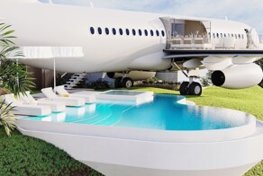 Российский предприниматель превратил Boeing 737 в оригинальную виллу на Бали