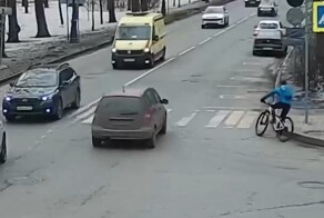 Несчастный случай с велосипедистом в Санкт-Петербурге