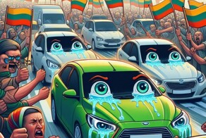 В Литве конфисковали первый автомобиль с российскими номерами. Финляндии - приготовиться!