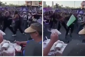 Потасовка на митинге феминисток