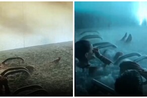 Бассейн с эффектом грозы в итальянском SPA-центре