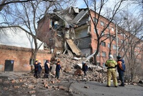 В Хакасии пятиэтажное общежитие обрушилось на глазах у очевидцев
