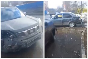 Пьяный сотрудник полиции разбил несколько автомобилей и скрылся с места ДТП