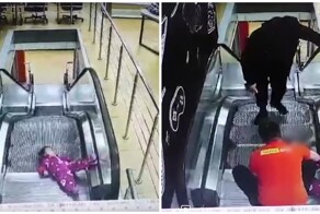 В Новосибирске девочку защемило эскалатором