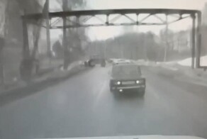 Таран машины пьяным водителем