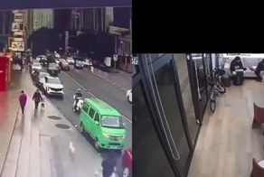 Потерявшаяся собака учуяла запах хозяйки на многолюдной площади
