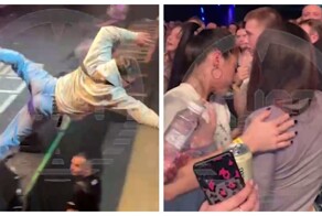 Парень сделал сальто со сцены и чуть не покалечил девушку