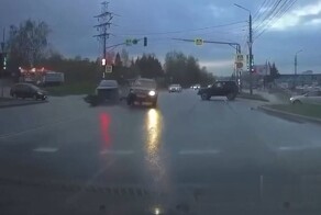 Пролёт на красный "на все деньги"