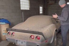 Corvette C3 помыли впервые за 45 лет