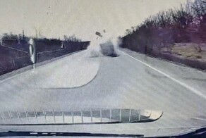 Взрыв газового баллона во время движения