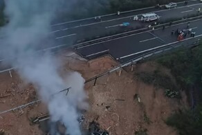 В Китае обрушилась скоростная автострада