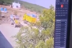 Мощный взрыв возле шахты в Индии попал на видео