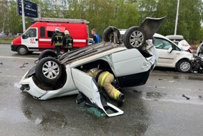 Раздавило как игрушку. Момент массового ДТП в Уфе