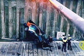 Каршеринг улетел в котлован во время погони в Московском районе