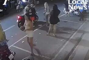 Группа леди-боев избила мужчину в Таиланде