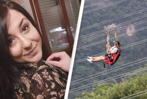 Женщина упала с зиплайна в Италии