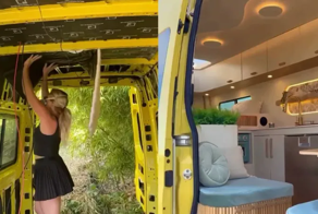 Девушка переделала автомобиль в дом на колёсах