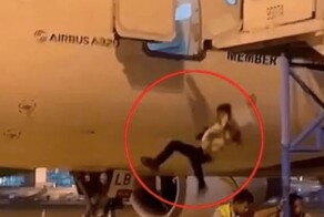 Мужчина выпал из самолета Airbus A320, когда убирали трап
