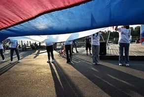 В День Победы над Рейхстагом запустили дрон с флагом России