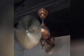 Потолочный вентилятор 1920 года напоминает устройство из стимпанк будущего