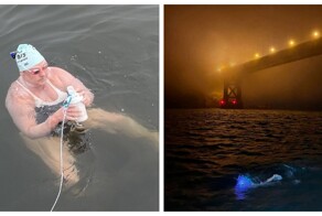 Женщина совершила 17-часовой заплыв в кишащих акулами водах