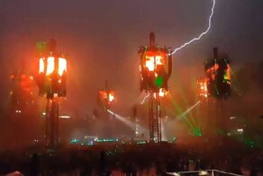 Молния на концерте Metallica порадовала поклонников