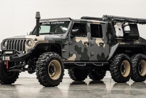 Jeep Gladiator превратили монструозный внедорожник 6х6