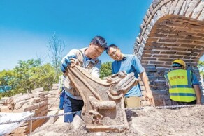 Хранитель Великой Китайской стены: ученые нашли скульптуру дракона времен династии Мин