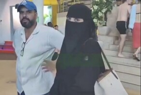 Женщина гуляла в никабе прямо в аквапарке, абсолютно не соблюдая дресс-код заведения