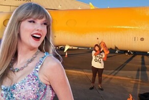Экоактивисты облили краской самолёт Тейлор Свифт