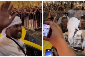 Московские фанаты Канье Уэста приняли случайного мужчину за своего кумира