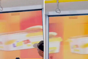 Реклама-зоотроп в Швеции