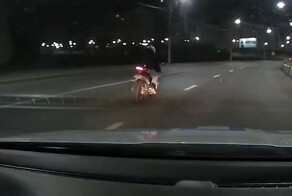 Погоня и задержание мотоциклиста