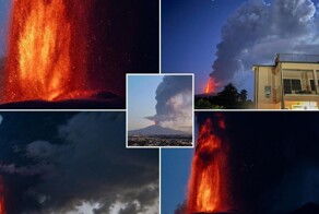 Извержение вулкана Этна нарушило авиасообщение на Сицилии