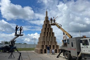 В Иванове собрали самую высокую в мире когтеточку