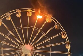 В Германии произошел пожар на колесе обозрения