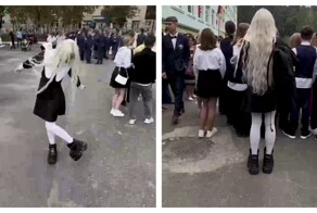 Как прошла школьная линейка девушки