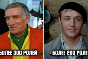 10 советских актеров, которые снялись в наибольшем количестве фильмов