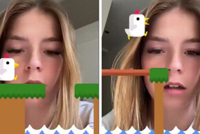 В TikTok набирает популярность маска с игрой Super Chicken Scream Run