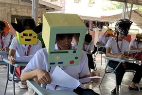 Шляпы против списывания: филиппинские школы нашли оригинальный способ борьбы с плагиатом