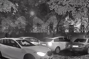 Разгневанная и не очень трезвая женщина разбила машины во дворе дома