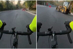 Велосипедист на большой скорости столкнулся с трактором