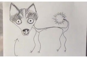 Объявление о найденном псе с забавным "фотороботом"