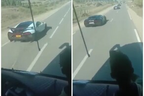 Очень дорогое ДТП с участием двух гиперкаров Bugatti Chiron и грузовика