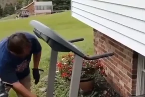 Мужчина нашёл применение беговой дорожке