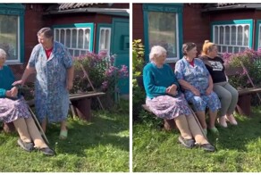 Несколько поколений матерей на одной лавке