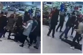 Драка в торговом центре в Москве попала на видео