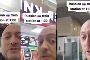 Европеец приехал на вокзал и очень удивился увиденному