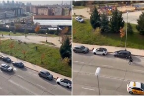 Полицейская погоня за велосипедом в Испании