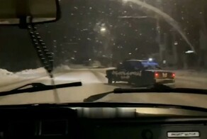 Дрифт закончился на фонарном столбе